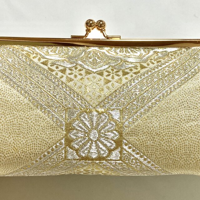 西陣織 オリエント更紗 ゴールド クラッチバッグ パーティー