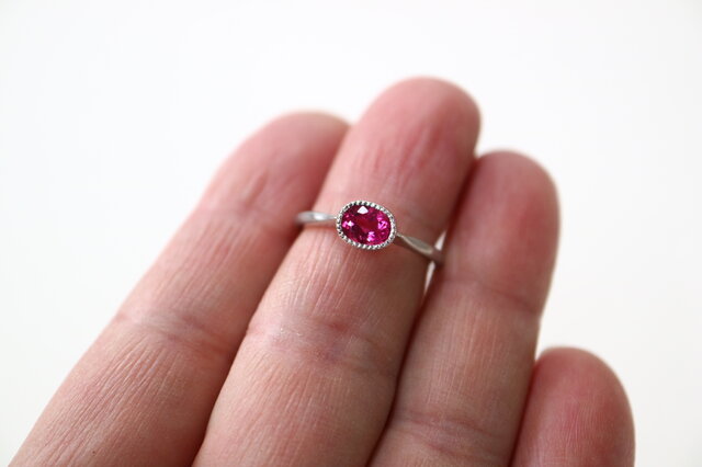 ピンクトルマリン指輪 | iichi 日々の暮らしを心地よくする