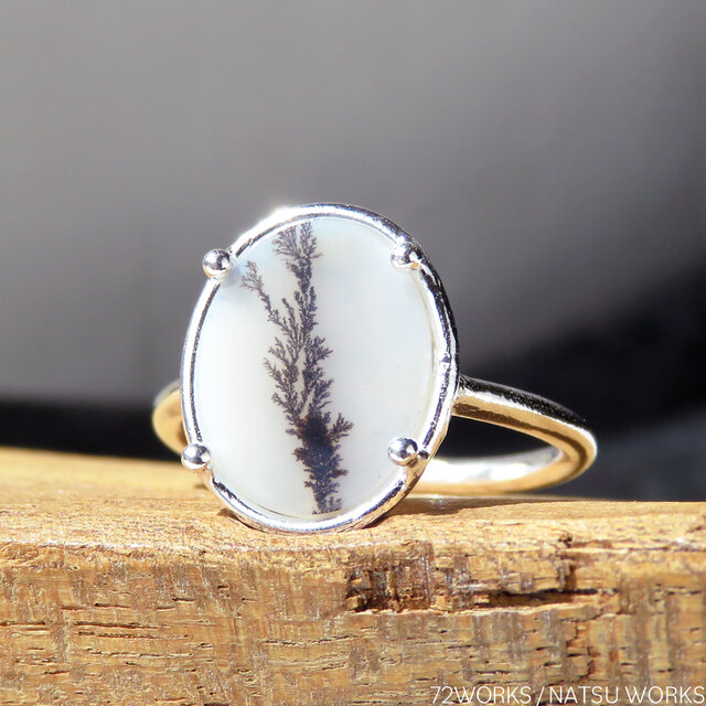 デンドリティック アゲートリング / Dendritic Agate Ring b-