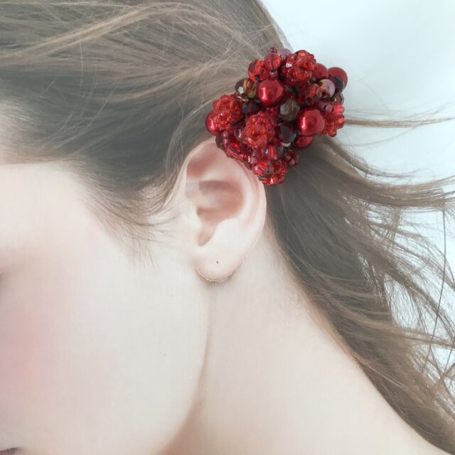 赤いフェルトヘアゴム 目付き フェルト たこさんウインナーのヘアゴム - ksmmy007 | minne