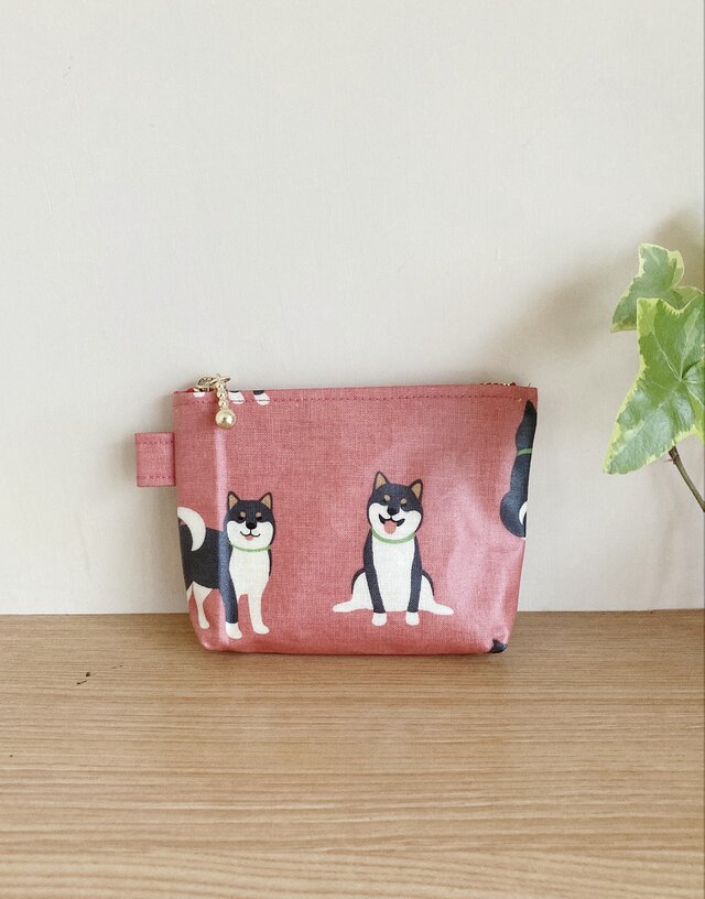 ロンドン猫 ちっちゃなポーチ ハンドメイド ミニポーチ 猫柄 - 財布