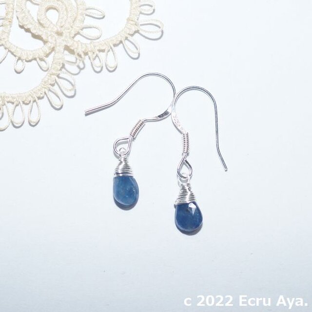 *待宵*宝石質サファイアAAAのピアス