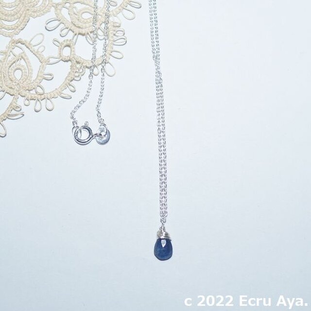 *名月*宝石質サファイアAAAのネックレス