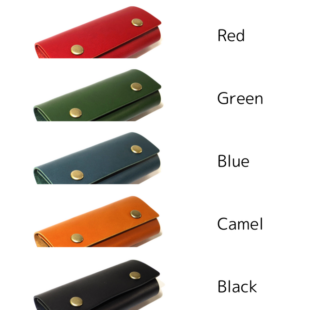 レザーキーケース 全5色 国産本革 フック付き | iichi 日々の暮らしを