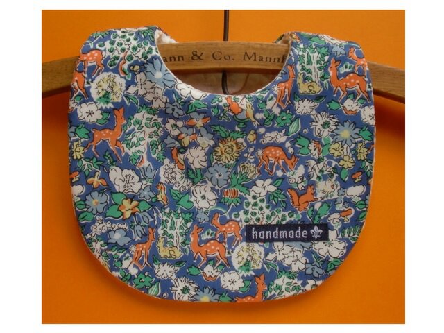 PURE*スタイ*リバティFergus ブルー地 ファーガス オレンジバンビ