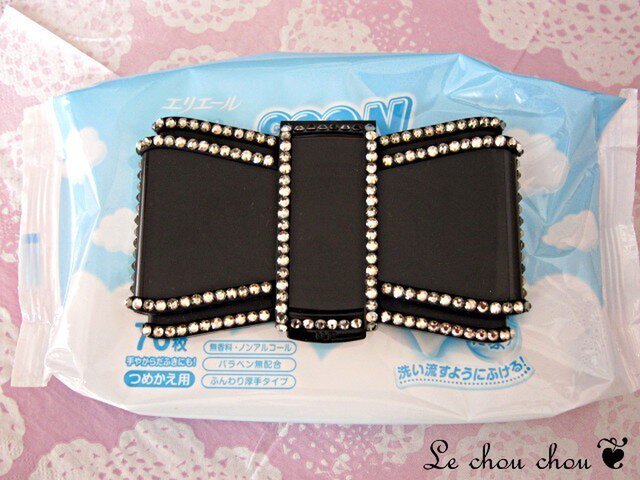 スワロフスキーデコ☆ビタット☆ブラックの画像1枚目