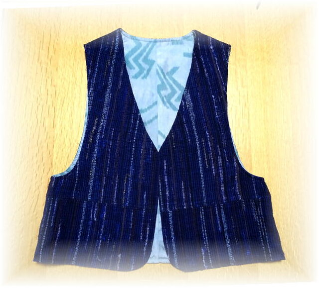 裂き織りベスト W－008 | iichi 日々の暮らしを心地よくする