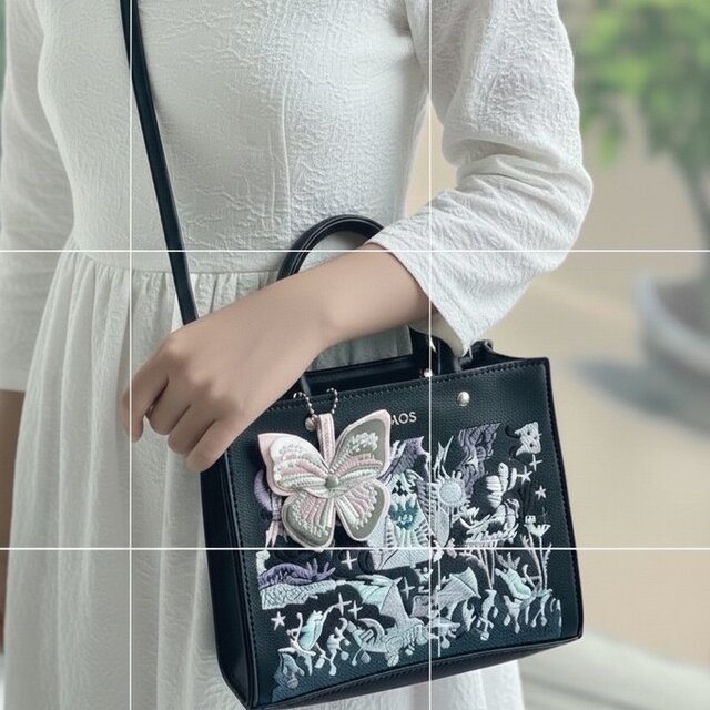 ショルダーバッグ 刺繍ショルダーバッグ ハンドバッグ 刺繍バッグ