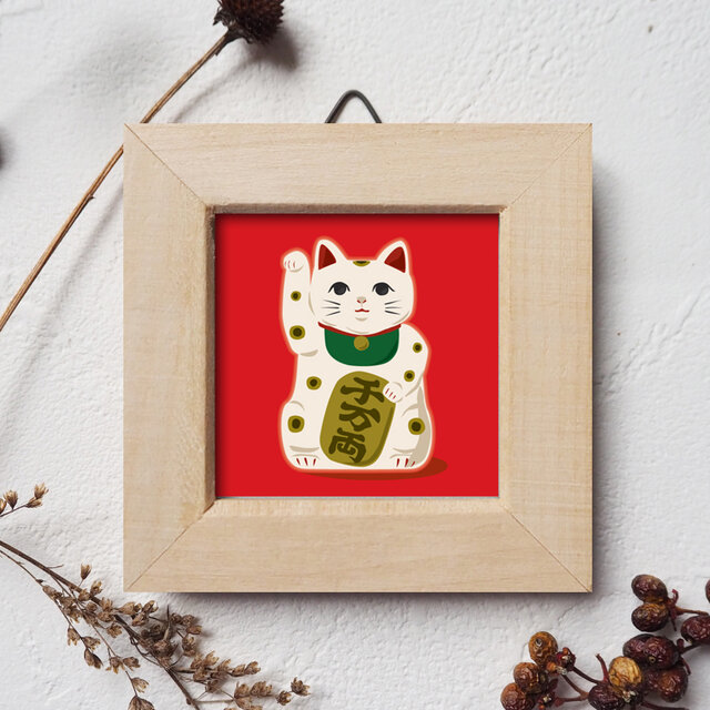 ミニ額＊招き猫