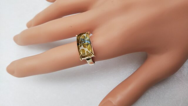 結構サシ入ってる！綺麗な太陽ルチルたん！ 結構サシ入ってる！綺麗な太陽ルチルたん！ 太陽ルチルクォーツ