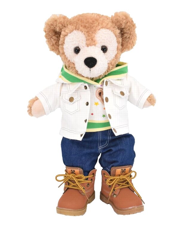 ダッフィー 服 着せ替え コスチューム Gジャン＆ブーツコーデセット ホワイト 本体無 Sサイズ用【再販無し】