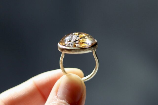 スターバーストプラチナルチルリング スターバーストルチルクォーツのゆびわ | iichi 日々の暮らしを