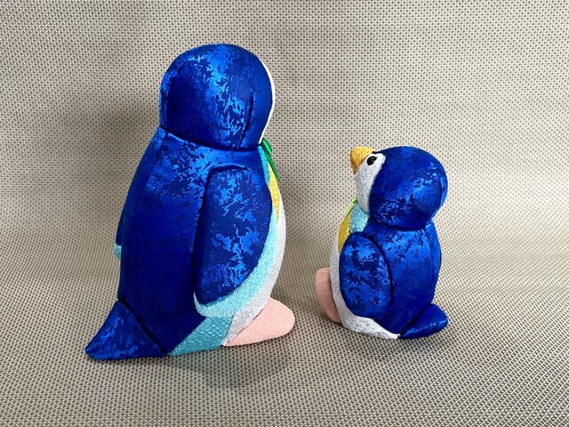 木目込人形 ペンギンの親子 | iichi 日々の暮らしを心地よくする