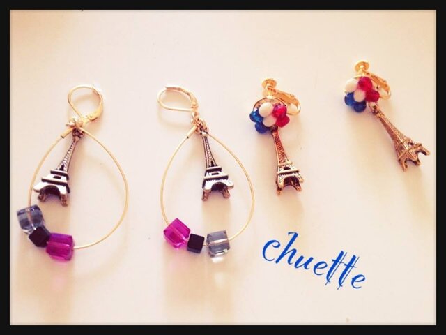 La Tour Eiffel ピアスの画像1枚目