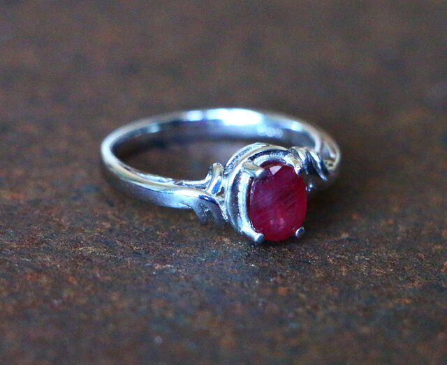 古代スタイル＊天然ルビー 指輪＊12号 SV | iichi 日々の暮らしを