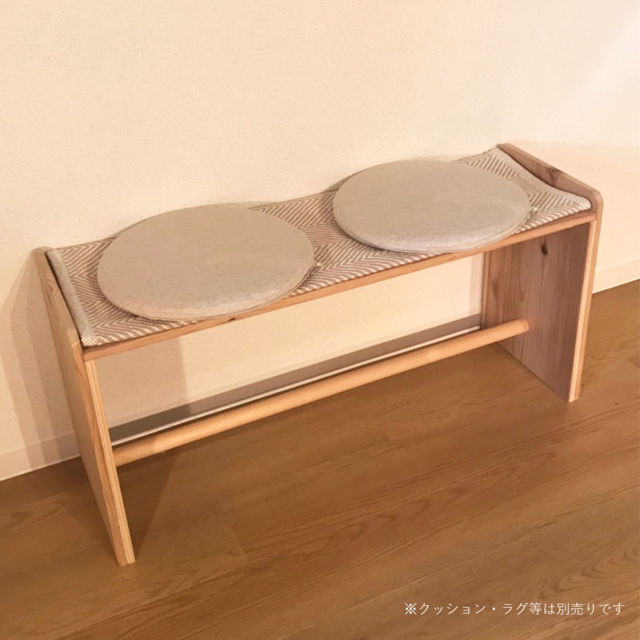 杉と丸木のログベンチ [幅90cm / 奥行30cm] | iichi 日々の暮らしを