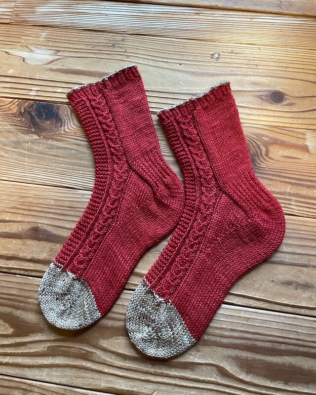 No.938　i様オーダー品 手編み靴下　