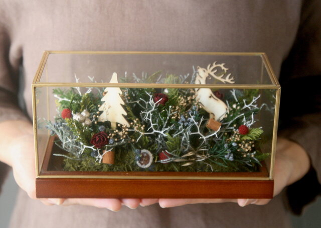 Iron gold square -christmas tree-の画像1枚目