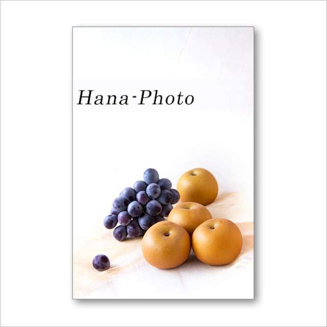 1561) 美味しくて、美しい秋のフルーツたち ポストカード5枚組 | iichi