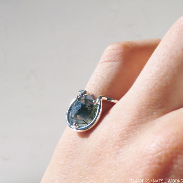 モス アゲート リング / Moss Agate Ring ʊ | iichi 日々の暮らしを