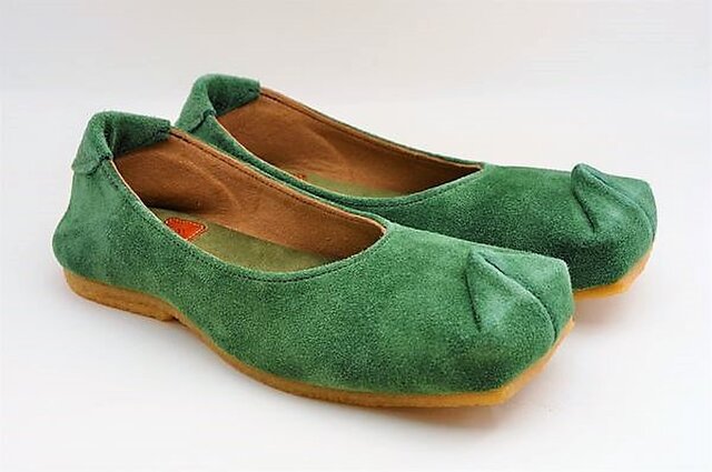 Tokuyama Shoes『tote』green suede leatherの画像1枚目