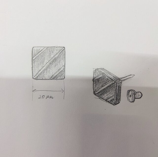 み様専用 チョコ漆ピンブローチの画像1枚目
