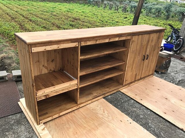 hotaru キッチンカウンター 食器棚 キャビネット 棚 炊飯器 店舗 作業