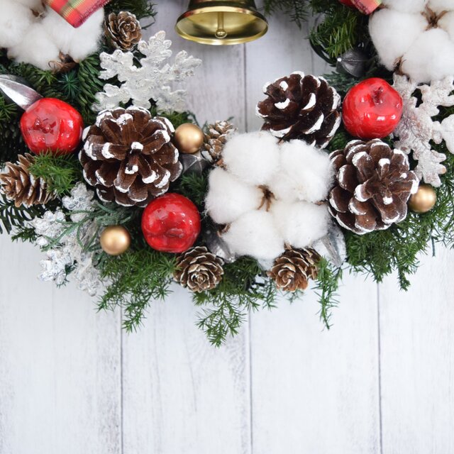 大人も飾りたくなる♪ベルが鳴るクリスマスリース | iichi 日々の