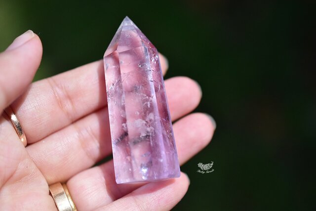 虹入り☆アメジスト ポイント 六角柱 原石s595 | iichi 日々の暮らしを