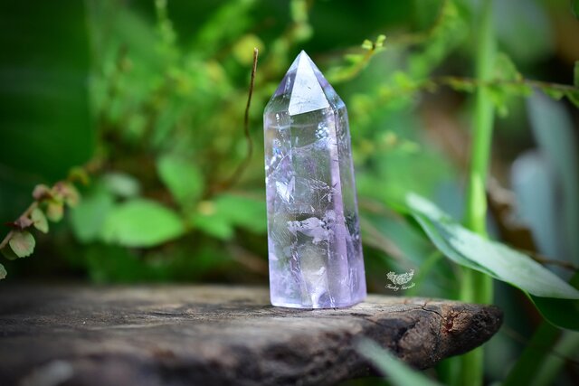 虹入り☆アメジスト ポイント 六角柱 原石s595 | iichi 日々の暮らしを