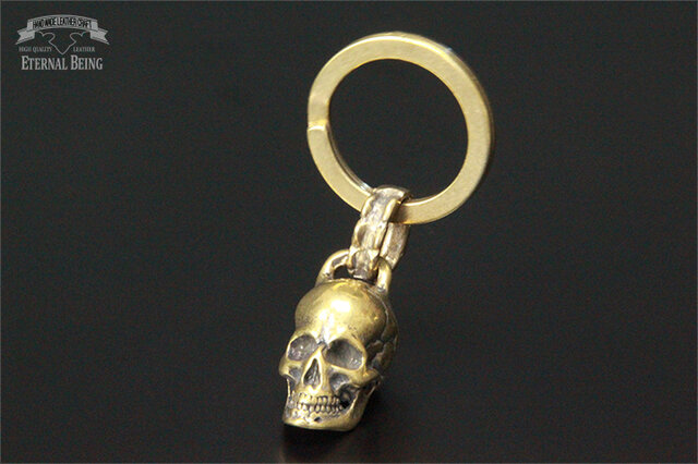 真鍮製】ドクロキーホルダー | iichi 日々の暮らしを心地よくする