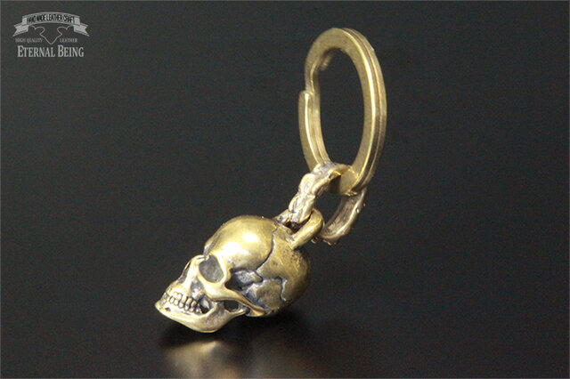 真鍮製】ドクロキーホルダー | iichi 日々の暮らしを心地よくする