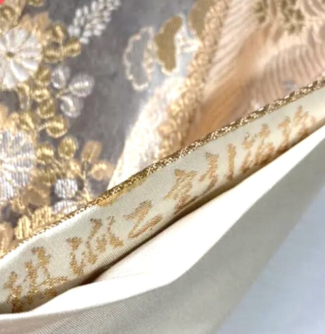絹帯クラッチバッグ パーティーバッグ ゴールド シルバー | iichi 日々