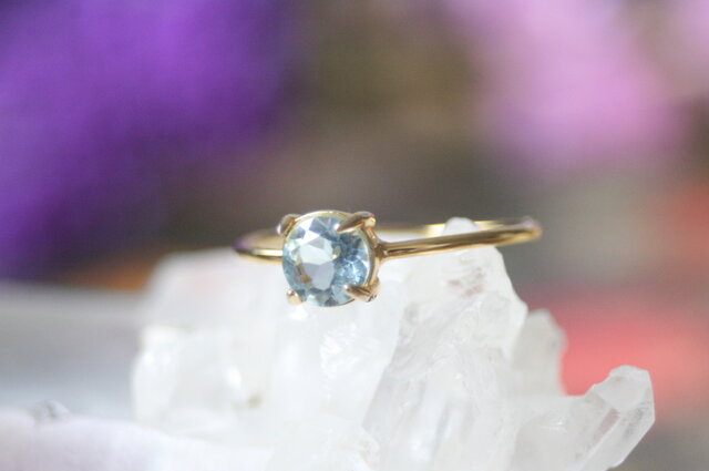 6mm大粒*シトリン 天然石 リング 誕生日 クリスマス プレゼント