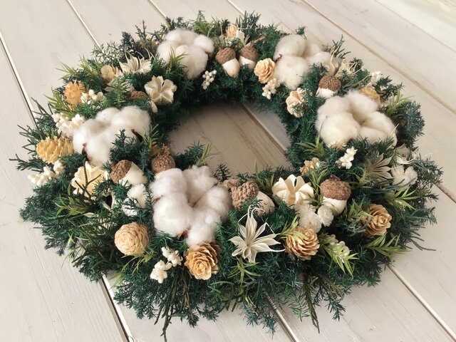 クリスマスリースF(30cm) | iichi 日々の暮らしを心地よくする