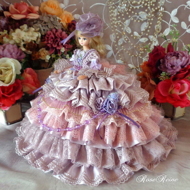 【激レア】可愛いぬいぐるみ フリル付きドレス Mother garden（マザーガーデン） きせかえ ぬいぐるみ Sサイズ ルル