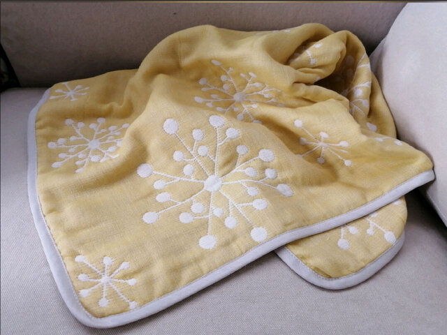 北欧柄6重ガーゼブランケット57x71 | iichi 日々の暮らしを