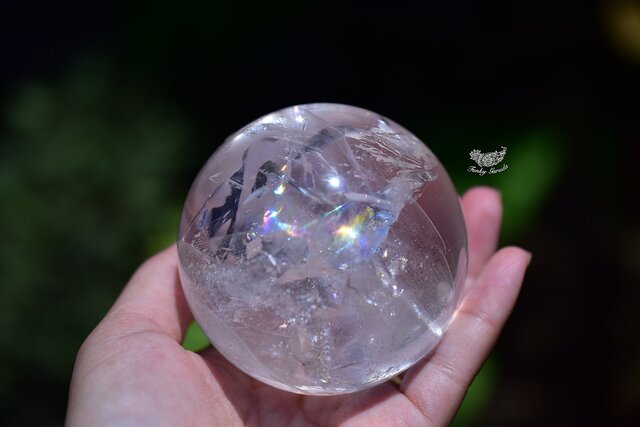 特大☆スーパーレインボー クリスタルボール 台座付き | iichi 日々の