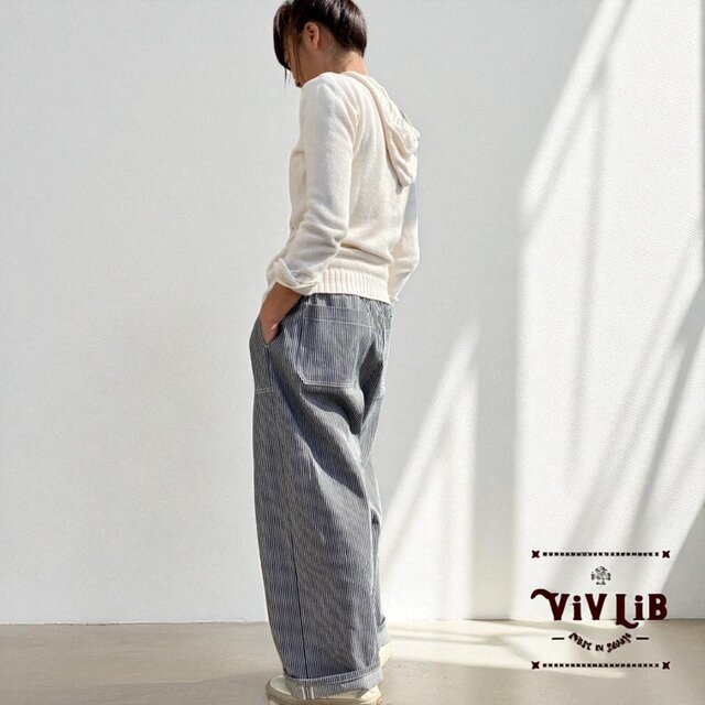 岡山セルビッチデニム ヒッコリーイージーパンツ | iichi 日々の暮らし