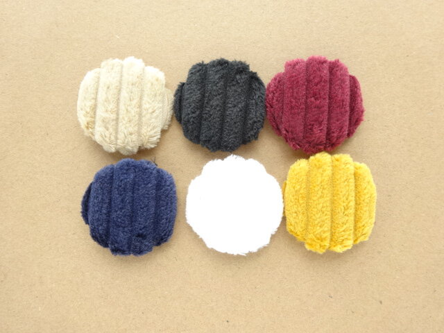 お買い得♡お揃い　コーデュロイとファー　くるみボタン　ヘアゴム 3個セット it-63619ef8c366c-1200.jpg