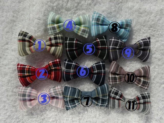リボン　ヘアゴム♡セレシャムリボン♡タータンチェックブラウン♡ハンドメイド タータンチェックのリボンのヘアゴム | iichi 日々の暮らしを心地よく