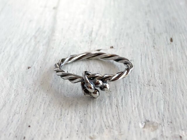 線玉リング/7号/silver925/一点物/No.00196200 | iichi 日々の暮らしを