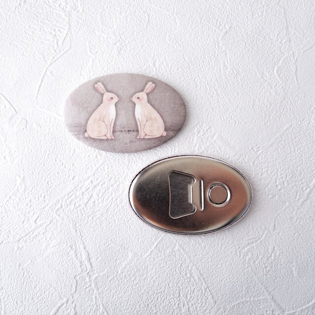 マグネット栓抜き(ウサギたち) | iichi 日々の暮らしを心地よくする