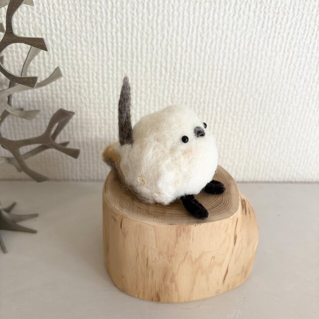 フレブルちゃん　打ち上げ花火と仲良しシマエナガの壁飾り②ワイヤークラフト フレブルちゃん様専用 打ち上げ花火と仲良しシマエナガの壁飾り