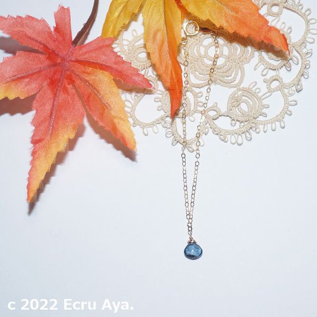 *冬めく*宝石質ロンドンブルートパーズAAAのブレスレット