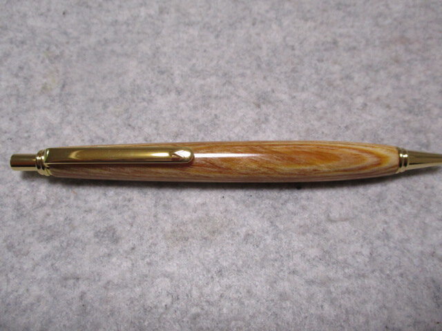 肥松(黒松)ジン 琥珀脂 琵琶湖産 ガラスコート仕上げ シャープペンシル(0.5ミリ用)の画像1枚目