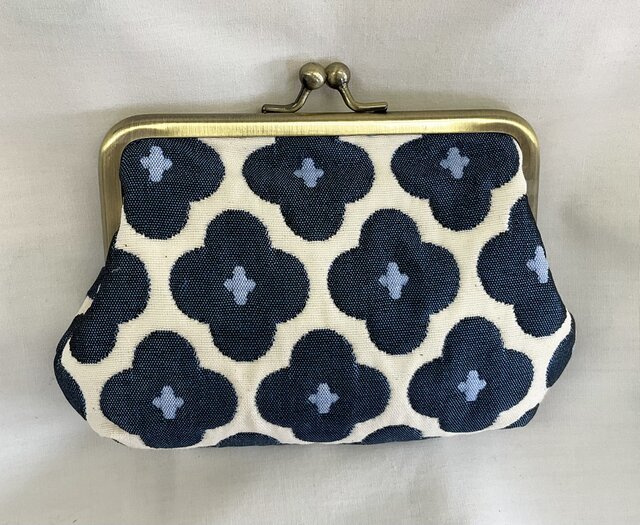 フランス生地 花柄 親子がま口ミニ財布 | iichi 日々の暮らしを