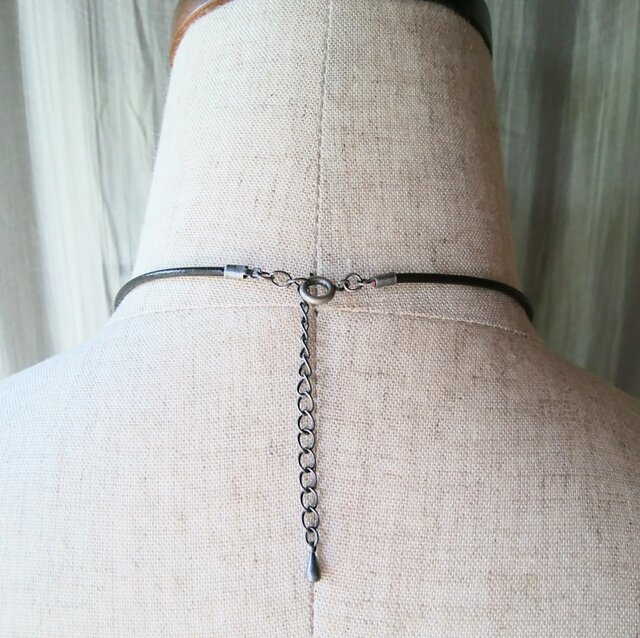 値下アンティーク1900sグリーントレードビーズネックレスヴェネチアン