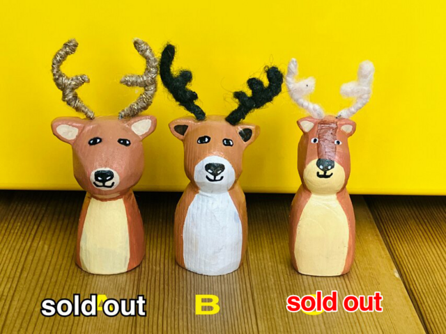 トナカイ　スピールフォーム　動物　木製　人形　置物　西ドイツ　ヴィンテージ トナカイ スピールフォーム 動物 木製 人形 置物 西ドイツ