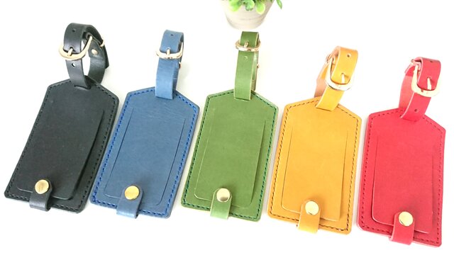 ネームタグ 本革 ライトブラウン | iichi 日々の暮らしを心地よくする